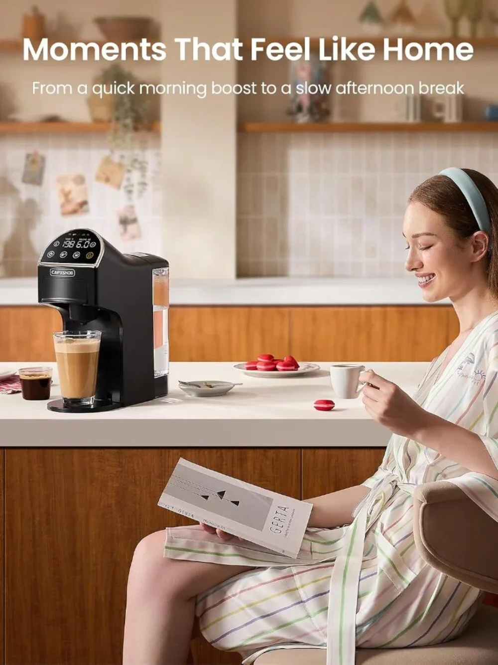 Magician2 Mini 5-in-1 Coffee Maker & Machine for Pods & Grounds, LED Touch